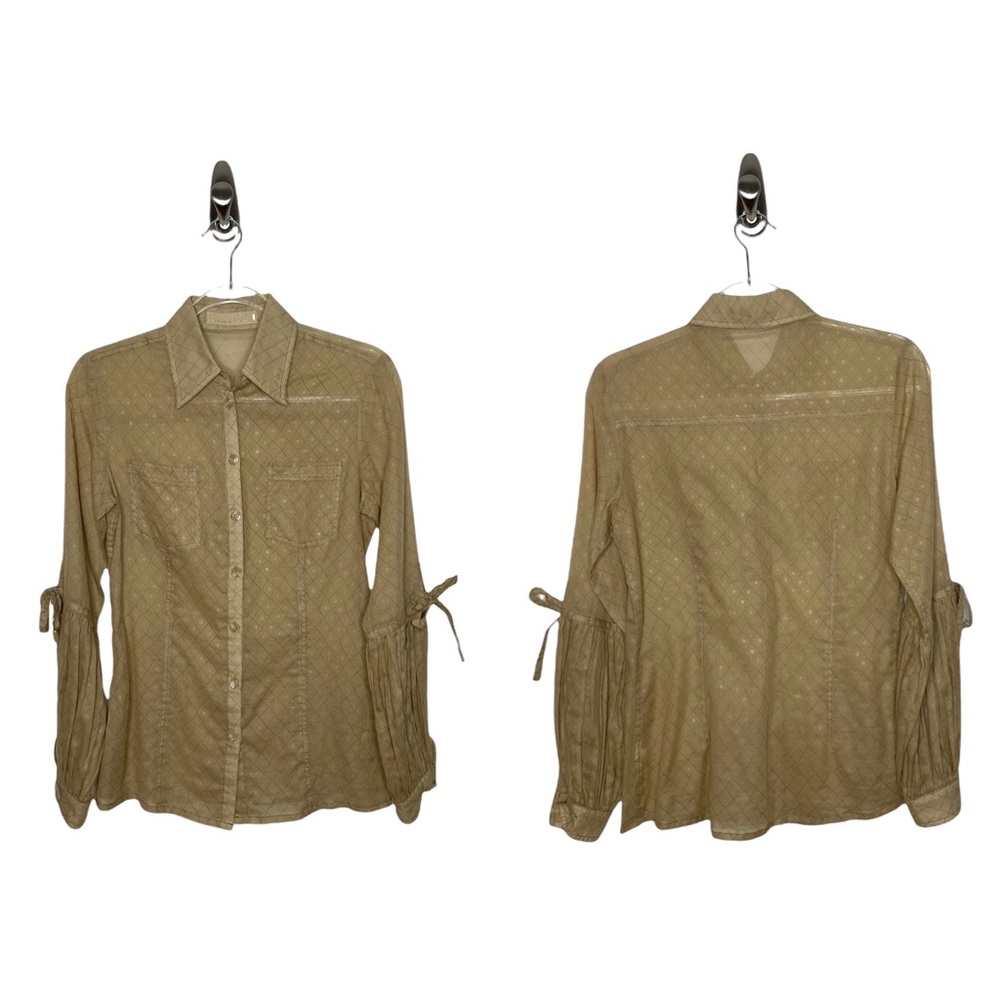Dorothee Schumacher | Button Up Tan Lurex Small